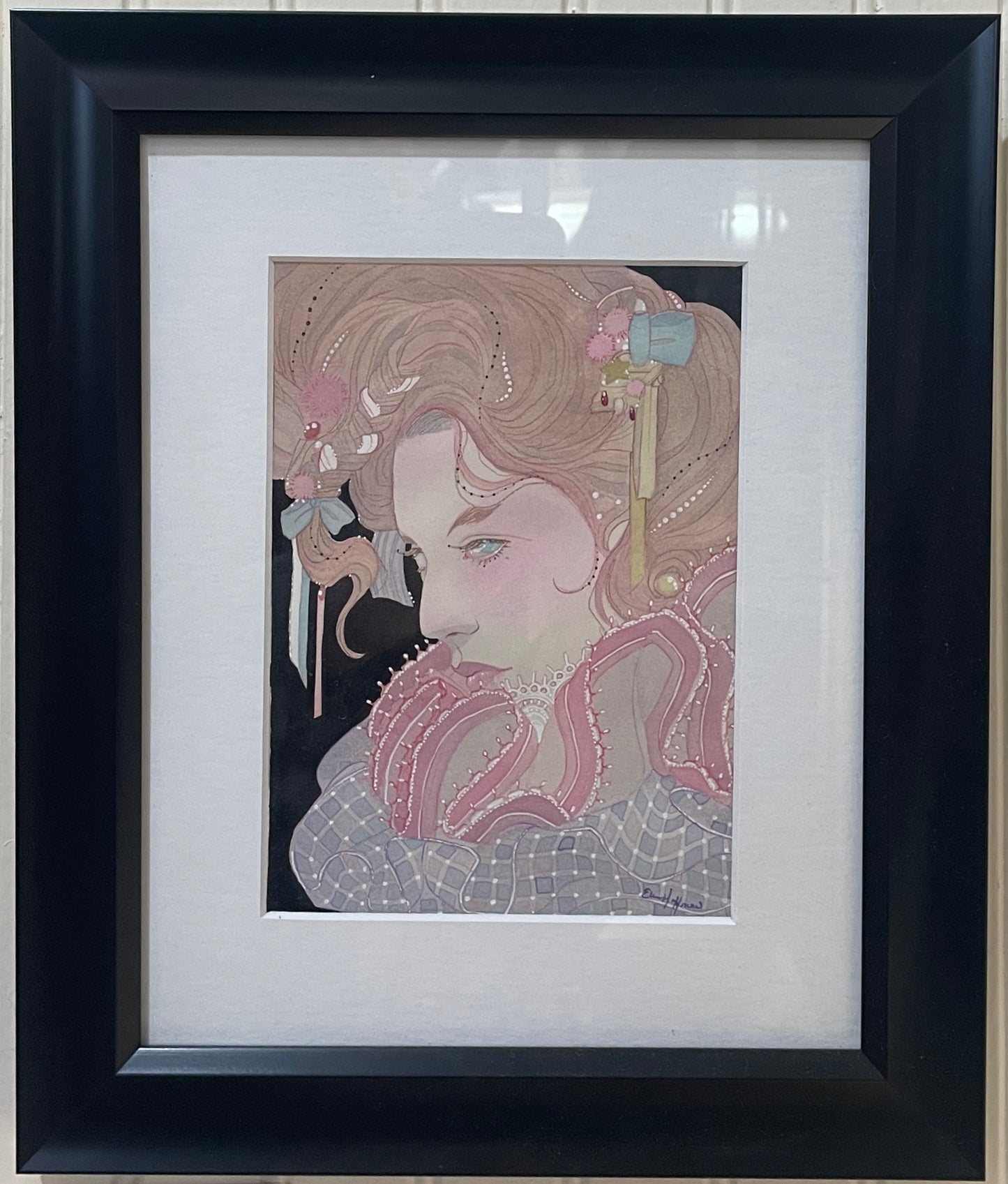 Ruffles 2 - Watercolor Original Painting by Ellie Hoffman