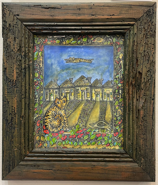 Be what You Really Are - Original Framed Acrylic & Pen and Ink on Board Painting