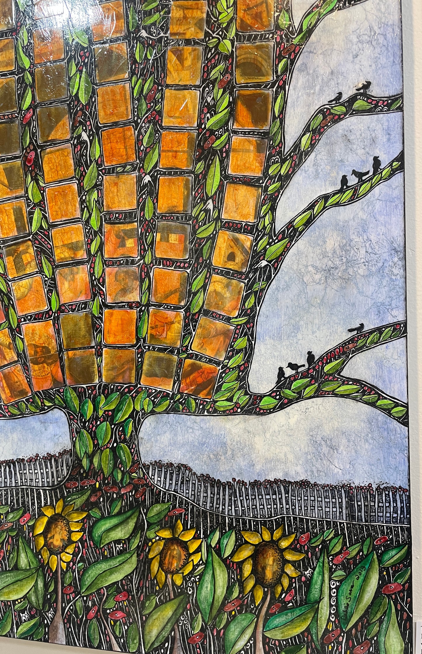 The Martyrdom of St Mark - Original Acrylic & Pen and Ink on Board Painting