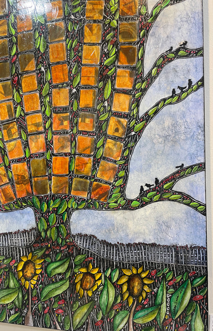The Martyrdom of St Mark - Original Acrylic & Pen and Ink on Board Painting
