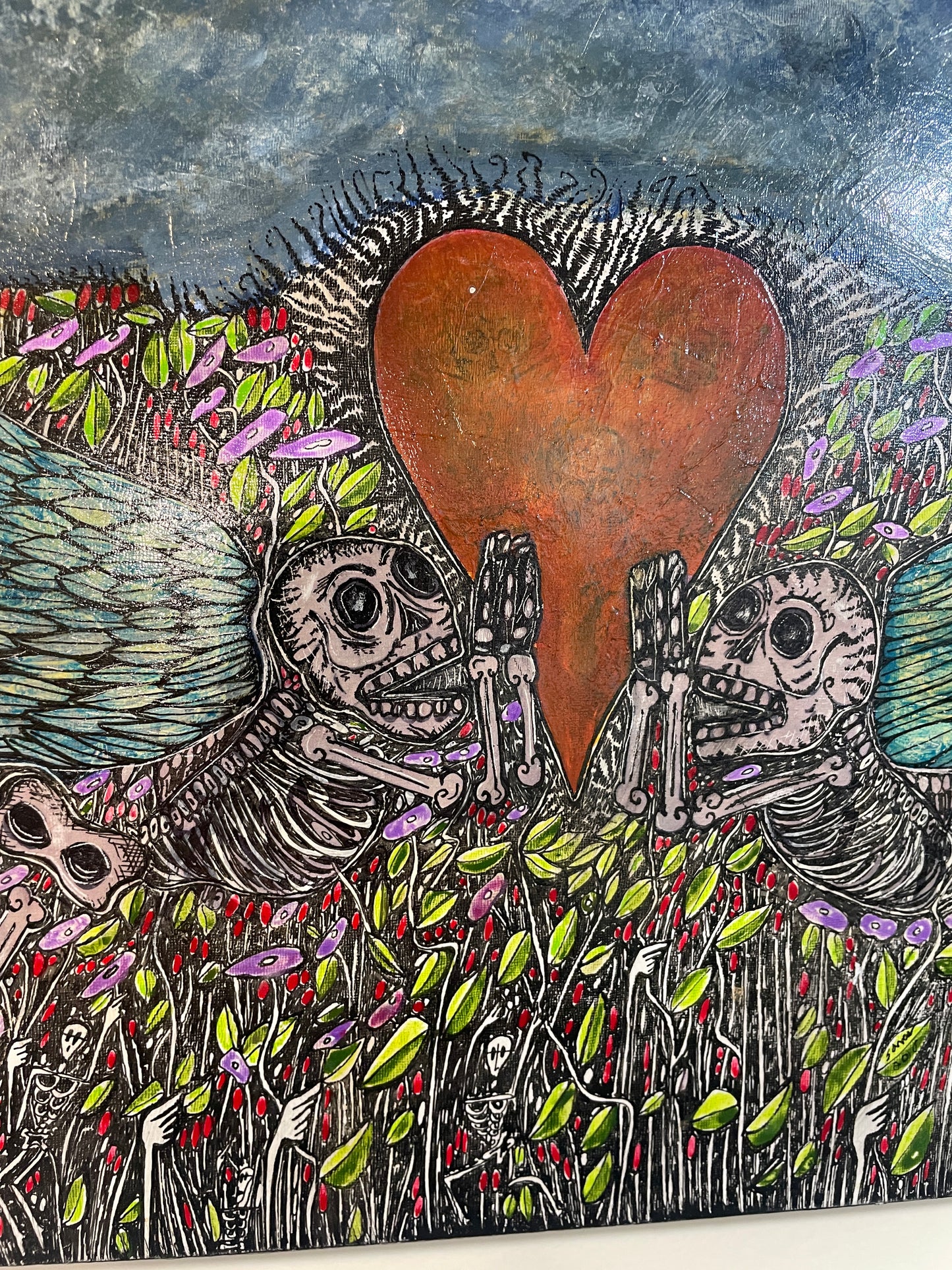 Love Is What You Make It - Original Acrylic & Pen and Ink on Board Painting