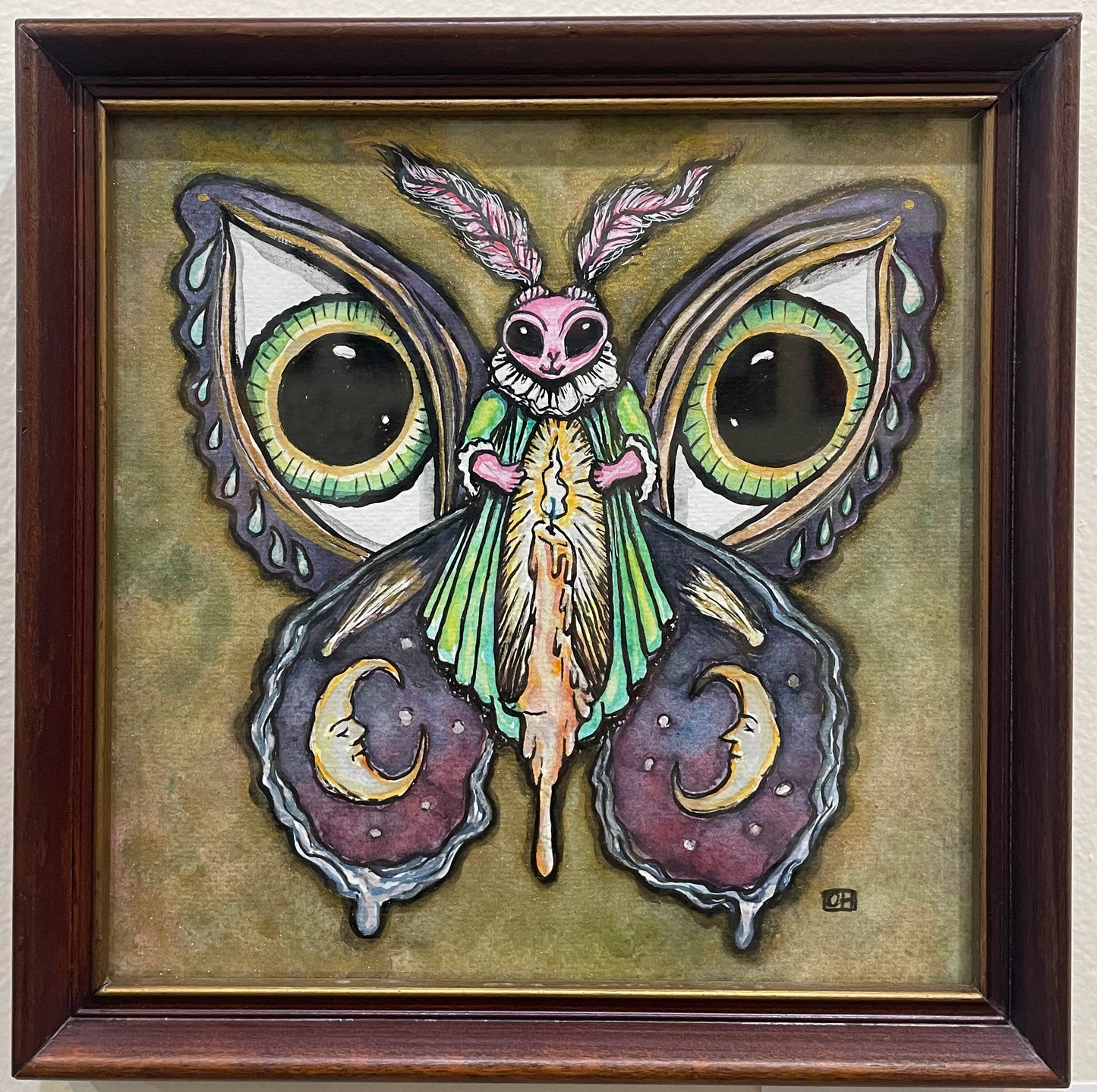 The Vessel - Original Framed Watercolor Painting by Oliver Hyde