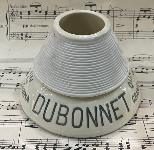 Antique French Advertising Match Striker Holder Dubonnet Ceramic Porcelain c1920
