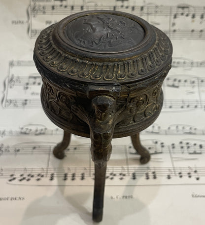 Rare Antique French Art Nouveau Jewelry Box Woman Sphinx c1900