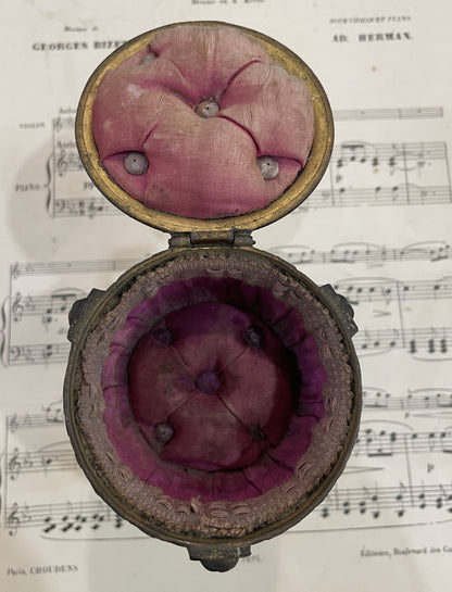 Rare Antique French Art Nouveau Jewelry Box Woman Sphinx c1900