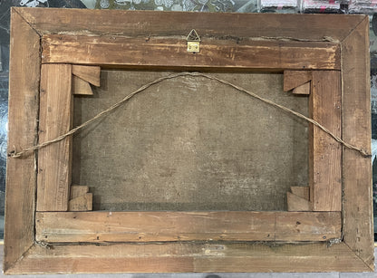 Antique Oil on Canvas Strawberry Still Life Signed Fr. Loacker c1927