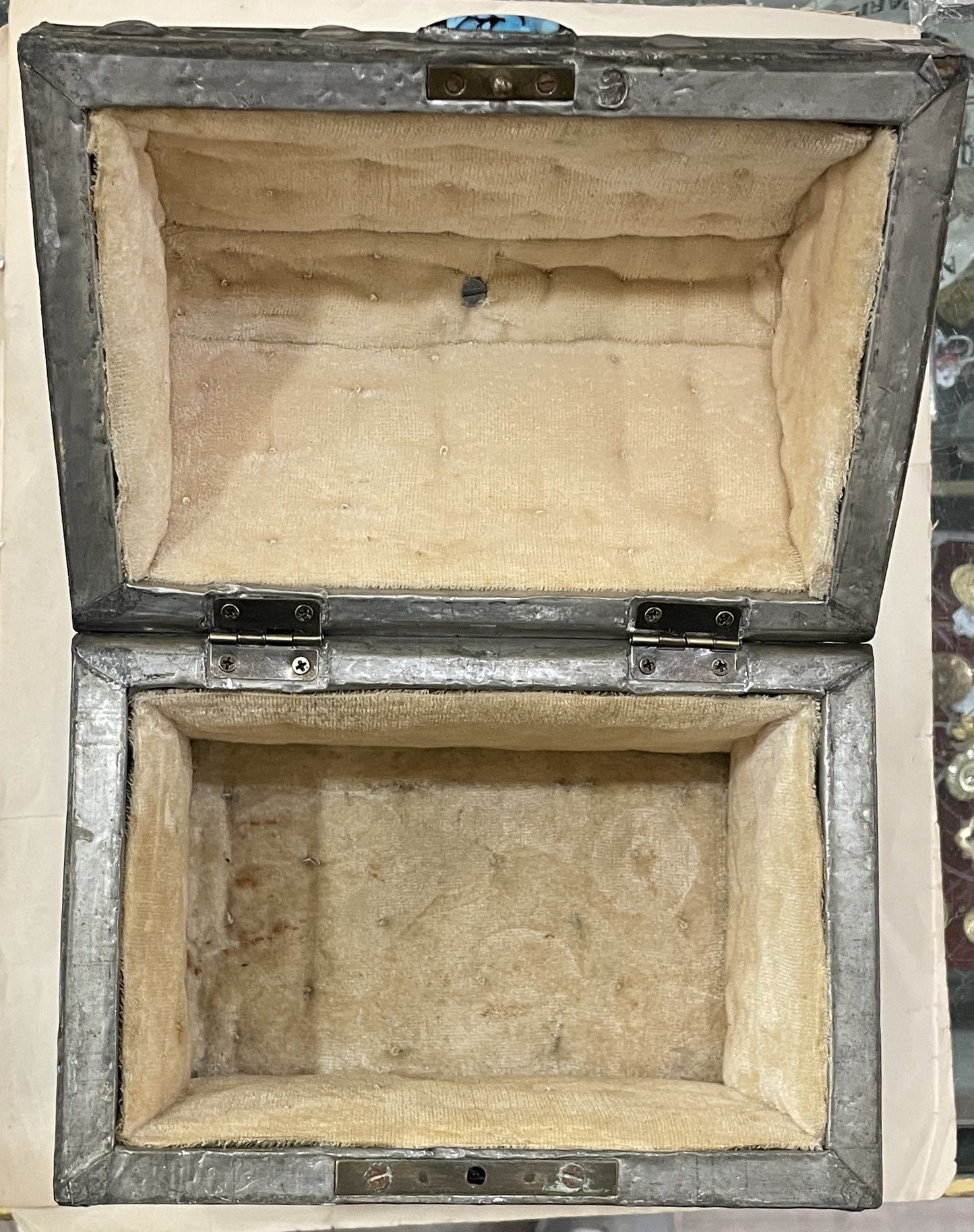 Rare Large Antique French Church Reliquary Box Chasse Gargoyles c1900