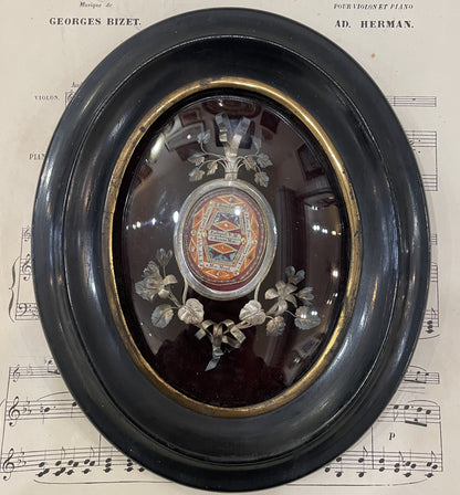 Rare Antique French Reliquary 14 Relics Wax Seal Mary Magdalene, Anna, Joseph, Liguori c1880