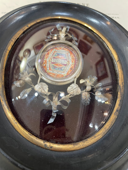 Rare Antique French Reliquary 14 Relics Wax Seal Mary Magdalene, Anna, Joseph, Liguori c1880