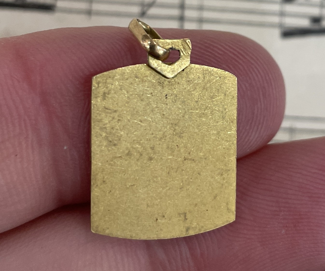 Antique French Gold-Filled First Communion Angel Religious Medal c1930