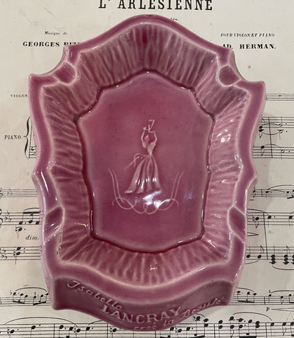 Rare Antique French Porcelain Ash Tray Isabelle Lancray Cree la Beaute c1940