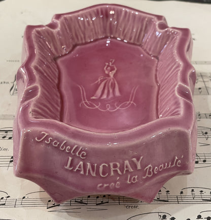 Rare Antique French Porcelain Ash Tray Isabelle Lancray Cree la Beaute c1940
