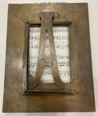 Rare Antique French Art Nouveau Bronze Frame Flower Butterfly Insects c1880