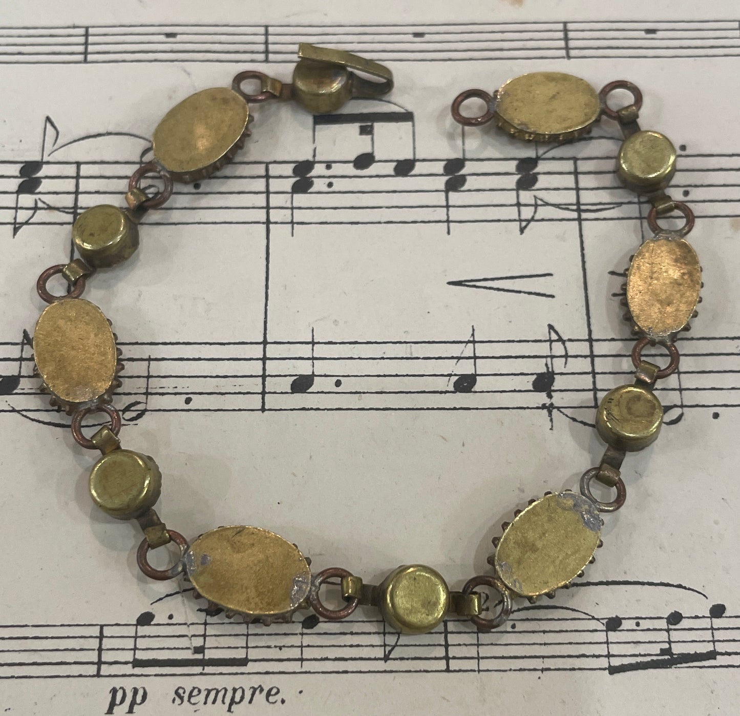 Antique Italian Micro Mosaic Micromosaic Millefiori Bracelet c1920