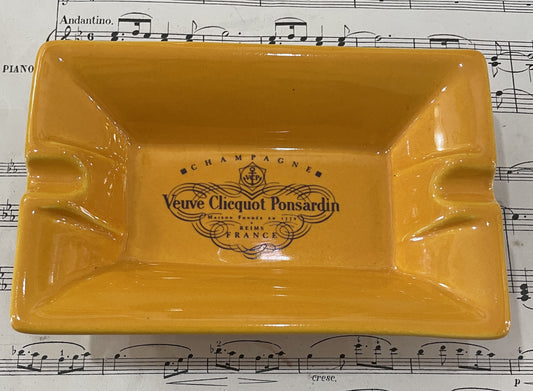 Rare Vintage French Porcelain Ash Tray Champagne Veuve Clicquot Ponsardin