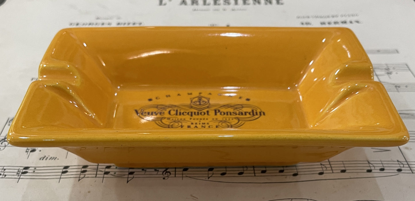 Rare Vintage French Porcelain Ash Tray Champagne Veuve Clicquot Ponsardin