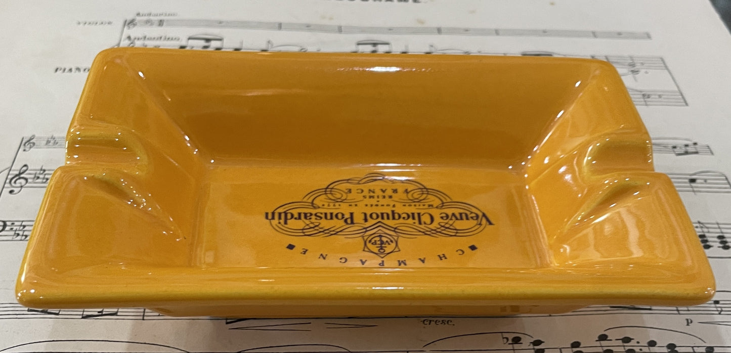 Rare Vintage French Porcelain Ash Tray Champagne Veuve Clicquot Ponsardin