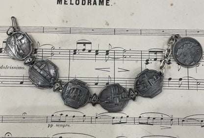 Antique Italian Souvenir Bracelet Lake Garda c1920