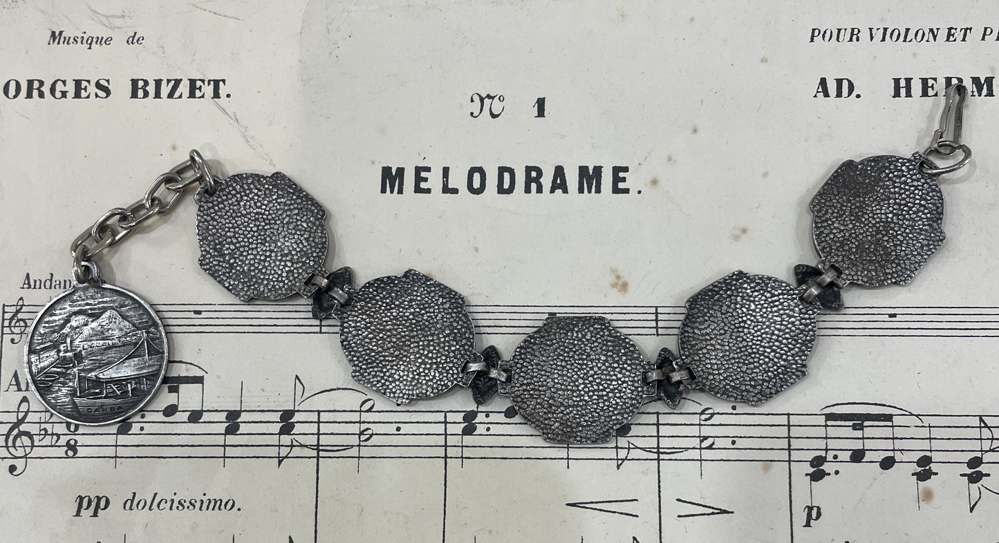 Antique Italian Souvenir Bracelet Lake Garda c1920