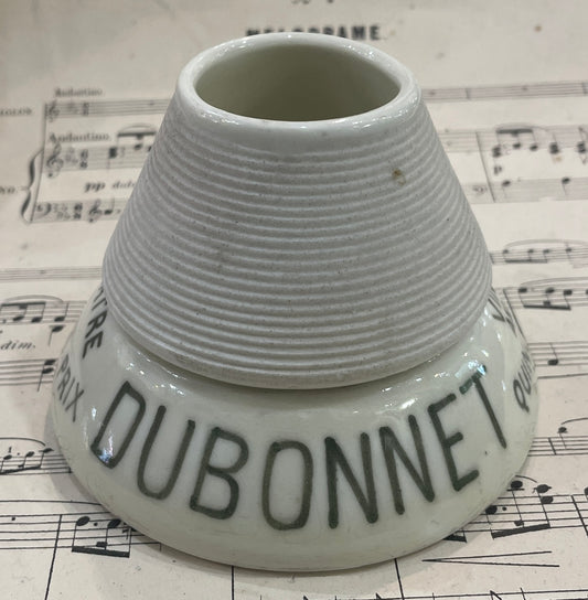 Antique French Advertising Match Striker Holder Dubonnet Ceramic Porcelain c1920