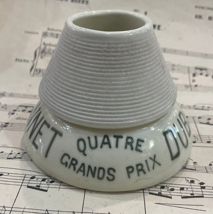 Antique French Advertising Match Striker Holder Dubonnet Ceramic Porcelain c1920