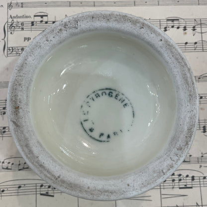 Antique French Advertising Match Striker Holder Dubonnet Ceramic Porcelain c1920