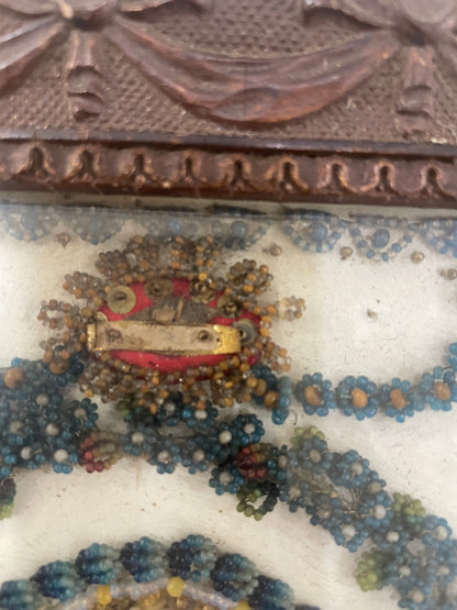 Rare Antique Italian Reliquary 2 Holy Relics St Dominica c1880