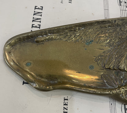 Rare Large Antique Art Nouveau French Bronze Tray Eagle Signed Marionnet c1900