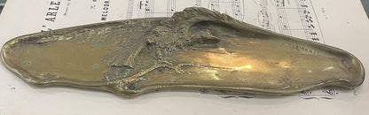 Rare Large Antique Art Nouveau French Bronze Tray Eagle Signed Marionnet c1900