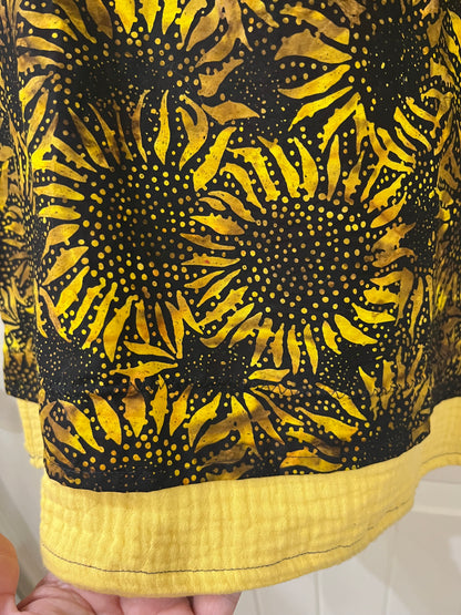Sunflower Shirt with beaded collar