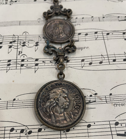 Rare Antique French Brennus Vercingetorix Chatelaine c1900
