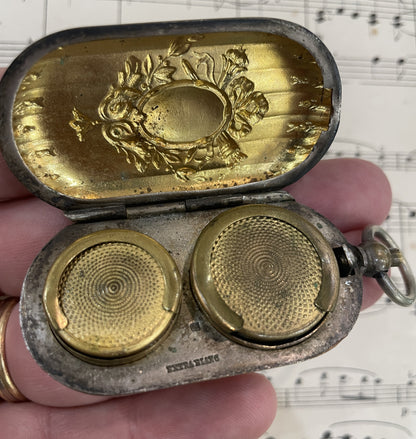 Rare Antique French Art Nouveau Sovereign Coin Holder c1890