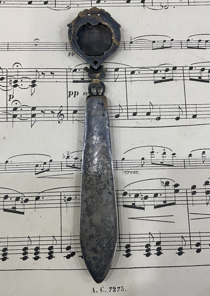 Antique French Art Nouveau Bookmark Joan of Arc c1900