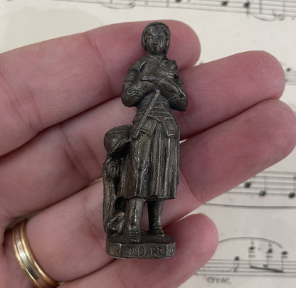 Small Antique French Joan of Arc Statue Sculpture c1900
