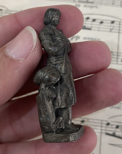 Small Antique French Joan of Arc Statue Sculpture c1900