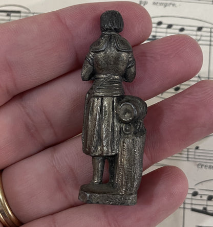Small Antique French Joan of Arc Statue Sculpture c1900