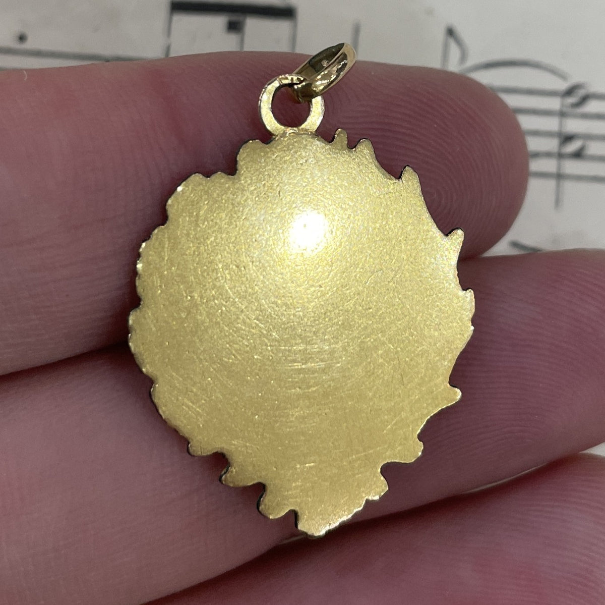 Antique French Gold-Filled First Communion Chalice Religious Medal c1900
