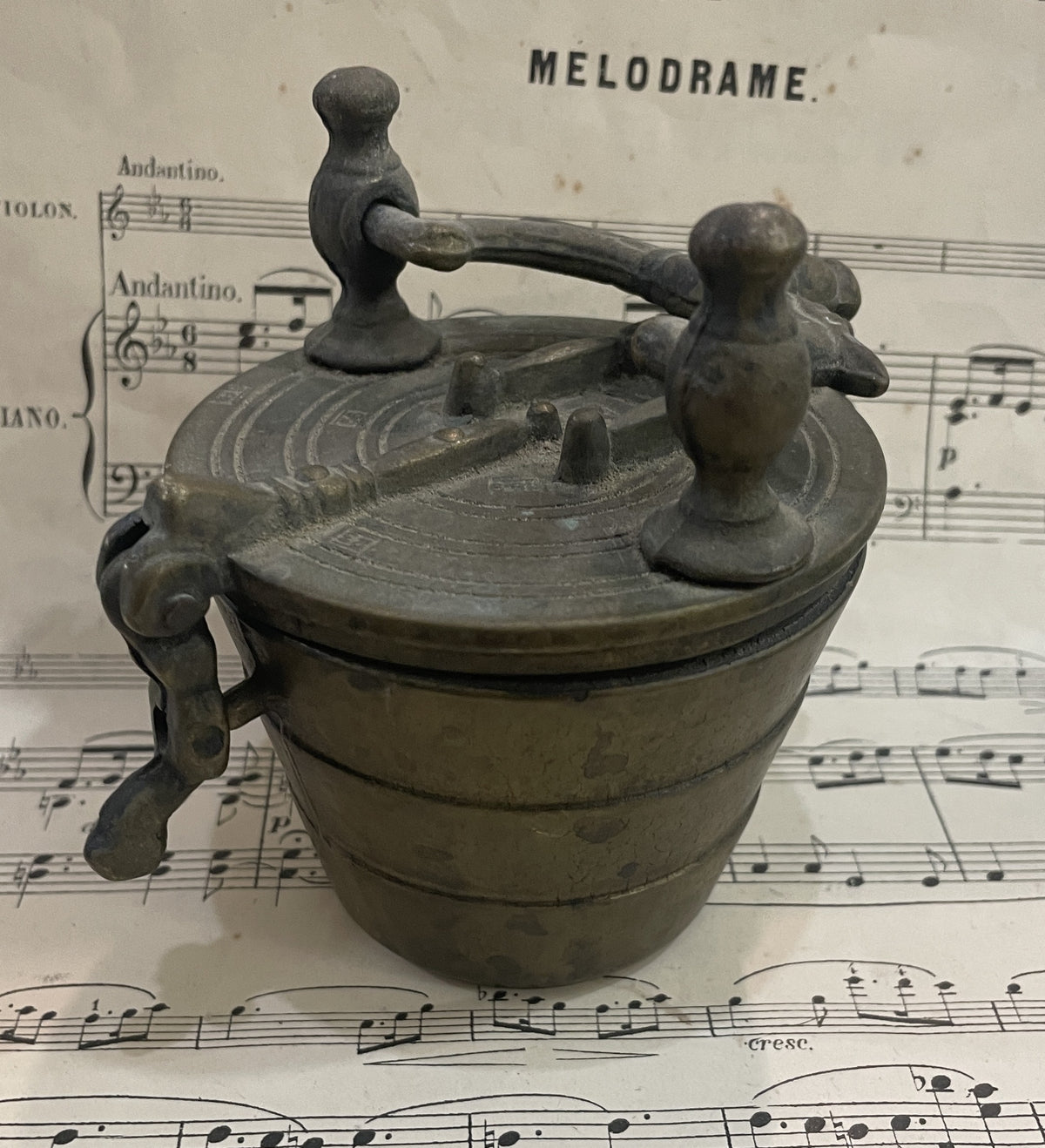 Rare Antique Bronze Pile Stack Weight of Nuremberg 18th century