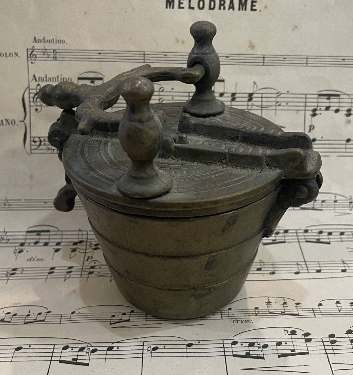 Rare Antique Bronze Pile Stack Weight of Nuremberg 18th century