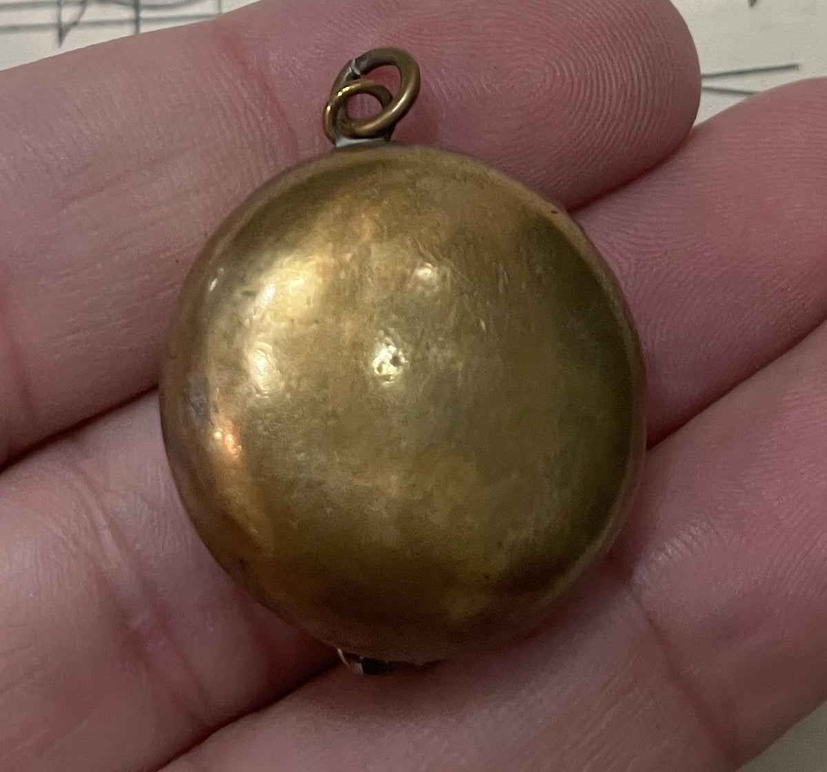 Antique French Art Nouveau Pill Box Powder Puff with Mirror Woman c1900