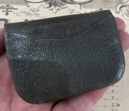 Rare Antique French Wallet Coin Holder Strawberries c1920