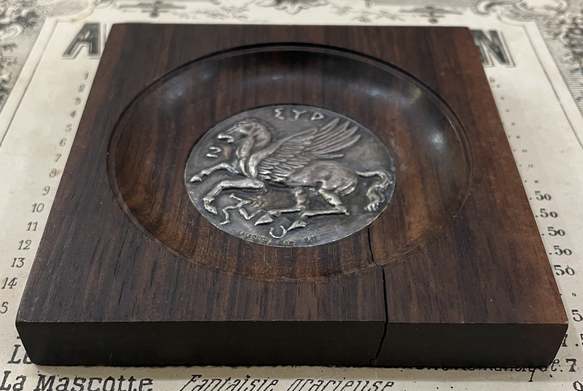 Rare Vintage Greek Sterling Silver Framed Pegasus Signed Lalaounis