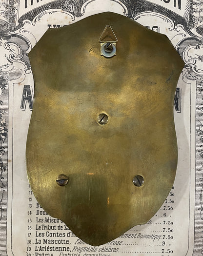 Antique French Jesus & St John Bread Signed Holy Water Font c1920