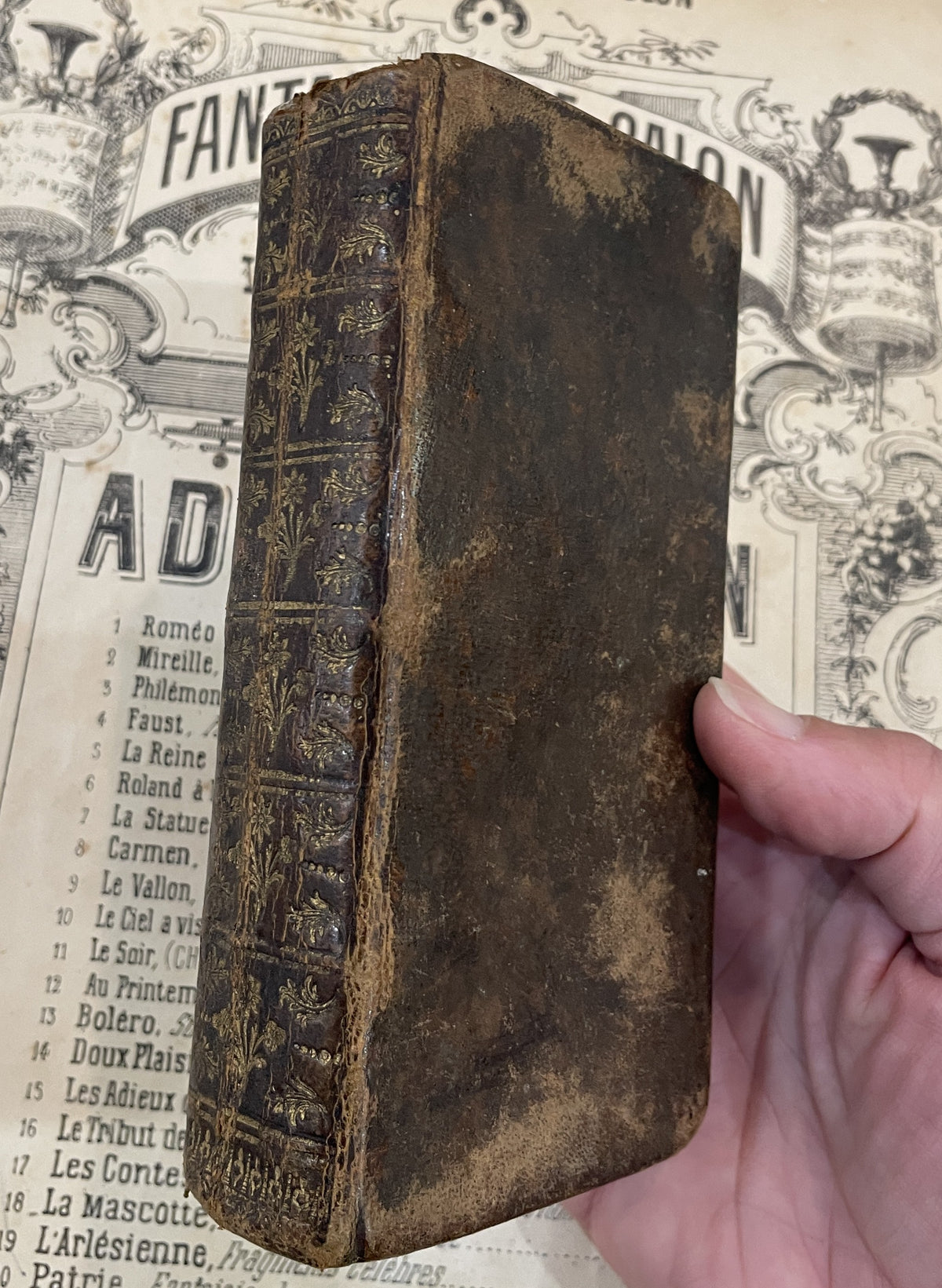 Rare Antique German Prayer Book Music Angel c1766