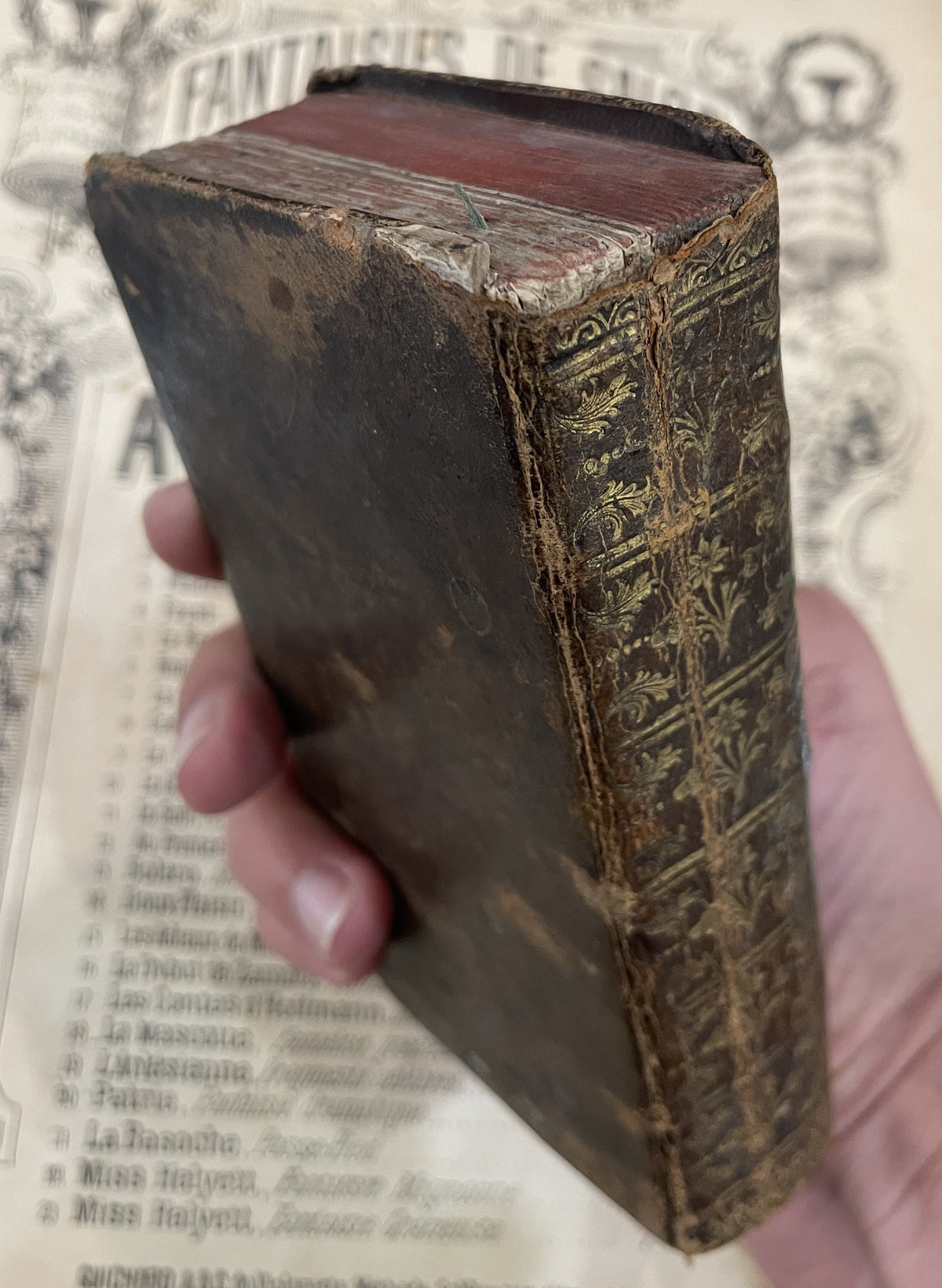 Rare Antique German Prayer Book Music Angel c1766