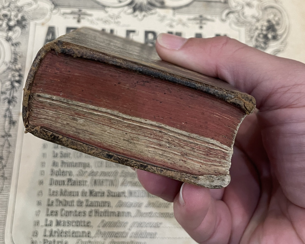 Rare Antique German Prayer Book Music Angel c1766
