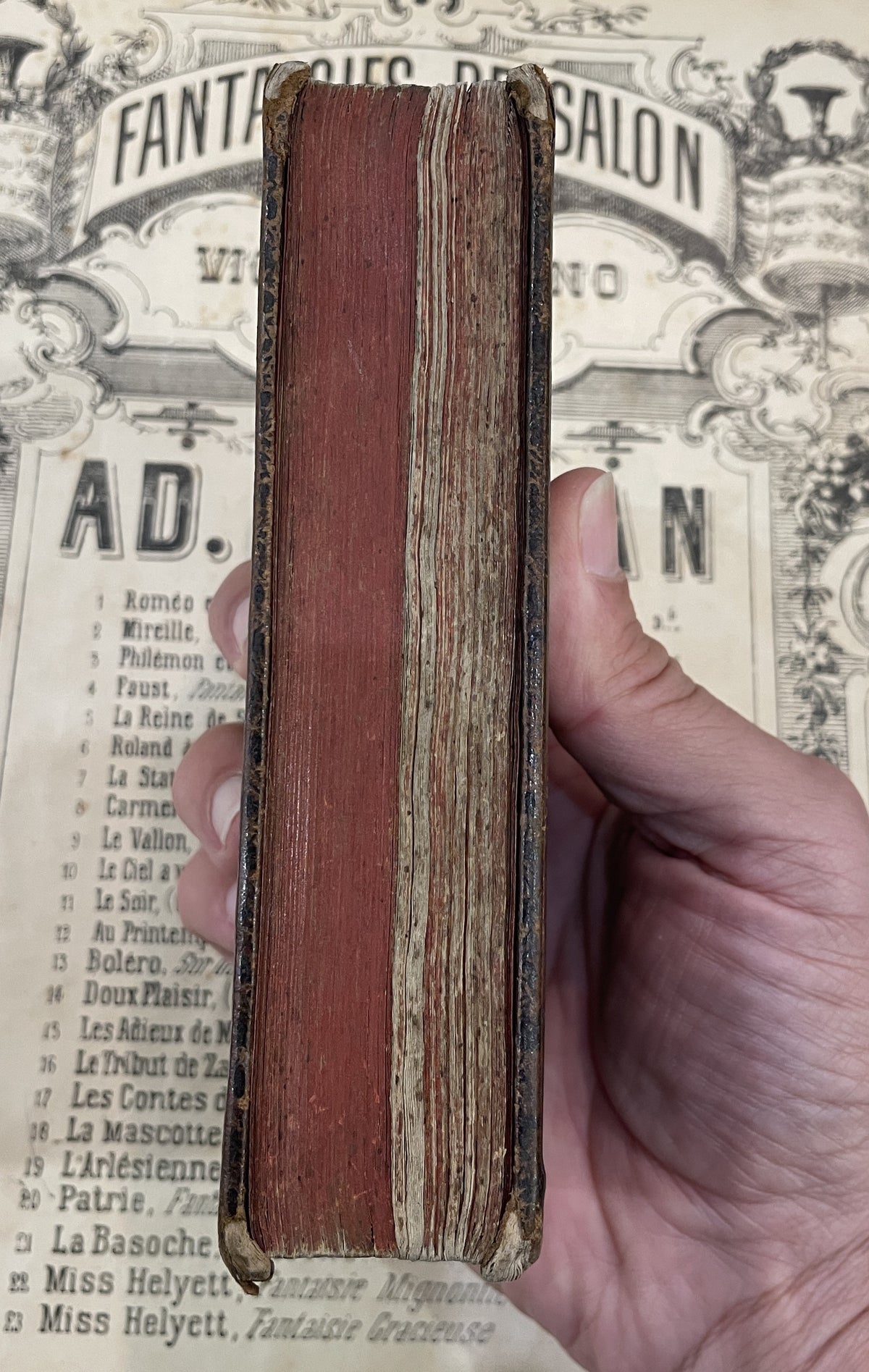 Rare Antique German Prayer Book Music Angel c1766