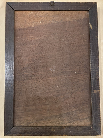 Rare Antique French Street View Marquetry Signed Rene Godard c1930