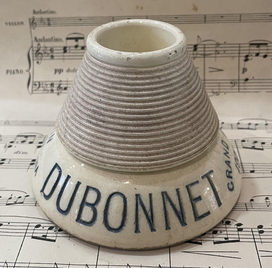Antique French Advertising Match Striker Holder Dubonnet Ceramic Porcelain c1920