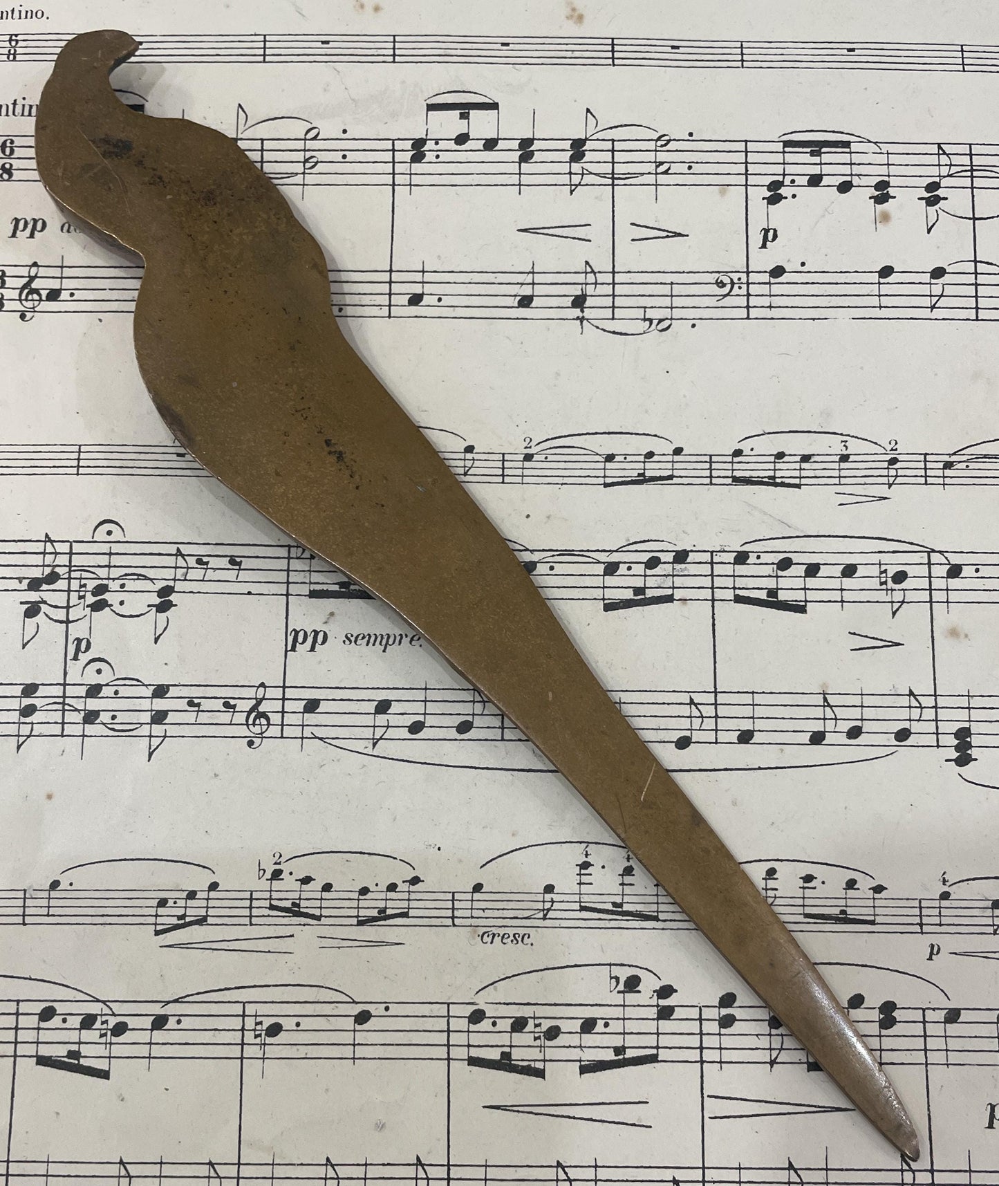 Antique French Bronze Letter Opener Eagle c1900